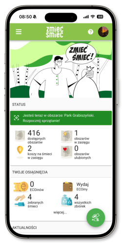 aplikacja Zmieć Śmieć